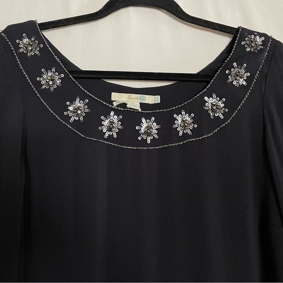 Boden Beaded Sequins Navy Evening Shift Dress NEW - Picture 3 of 13